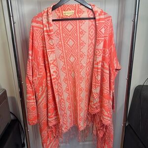 Fringe Tribal Neon Cardigan